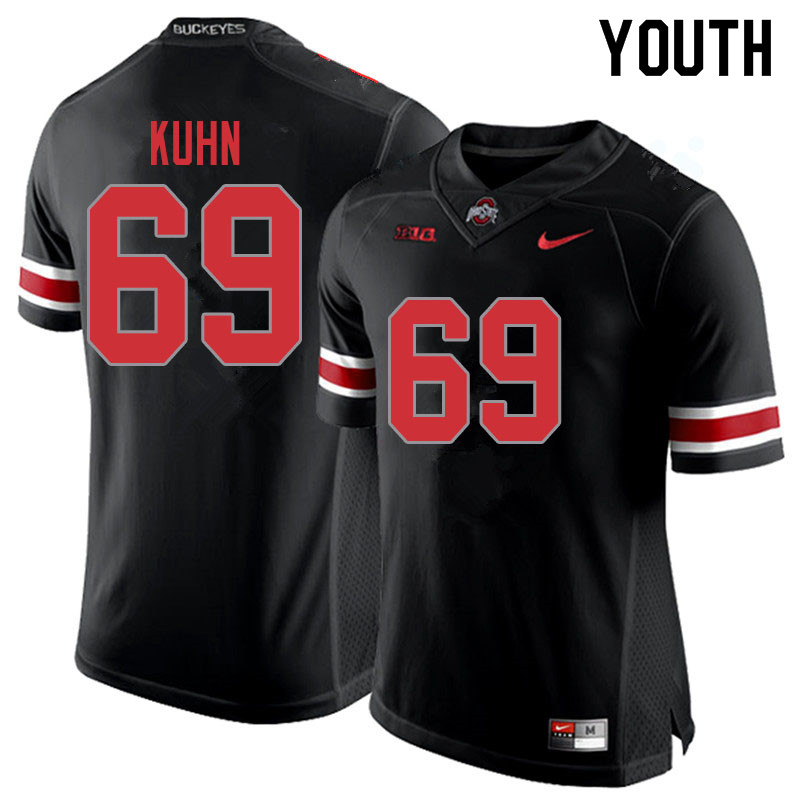 Youth #69 Chris Kuhn Ohio State Buckeyes College Football Jerseys Sale-Blackout